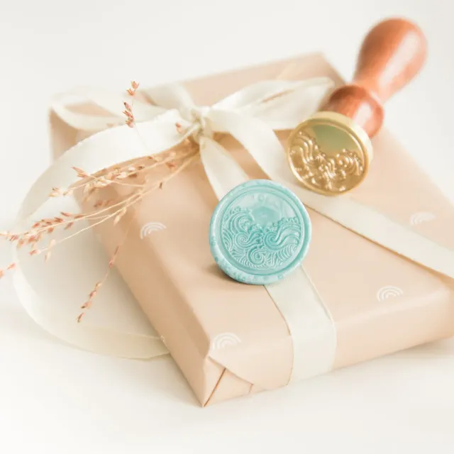 Jessy at Sea Ocean Waves wax stempel 25 mm golven