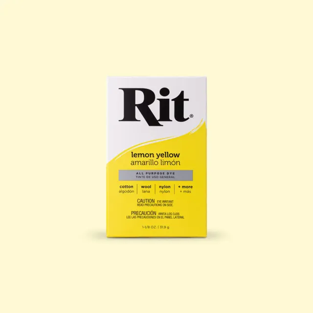Rit All-Purpose Lemon Yellow textielverf poeder geel