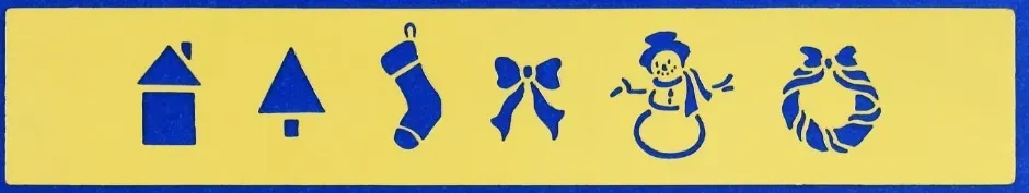 LTC-Leiden randsjabloon 32x178 mm kerstfiguren messing