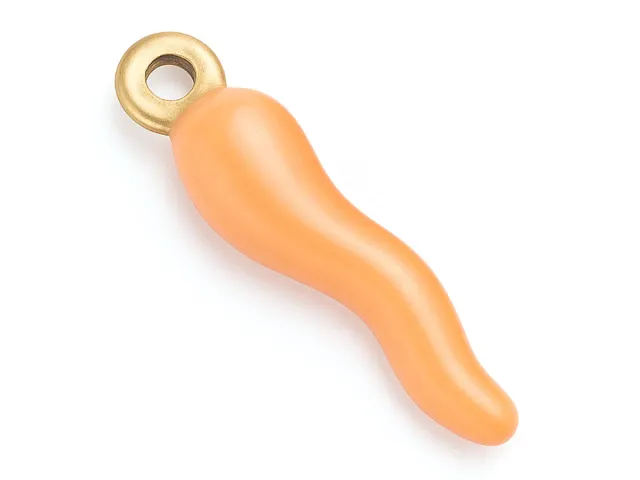 La Petite Epicerie Corne bedel emaille zalm goud per stuk