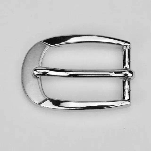 Leather House gesp zilver 20 mm nikkel riemen