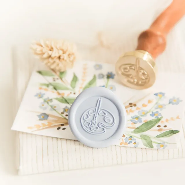 Jessy at Sea Paint Palette wax seal stempel 25 mm