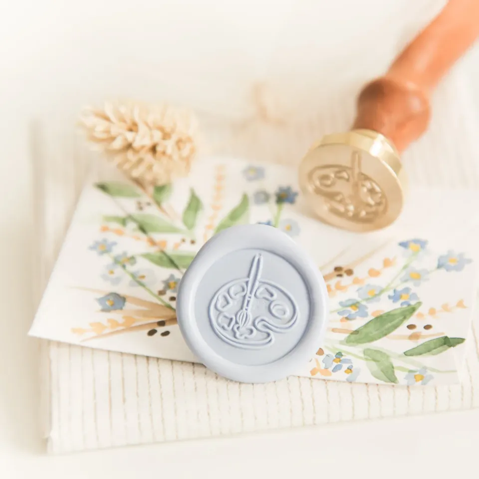 Jessy at Sea Paint Palette wax seal stempel 25 mm