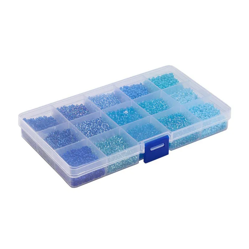 La Petite Epicerie 15 nuances bleues rocailles kralen blauw 2,5 mm