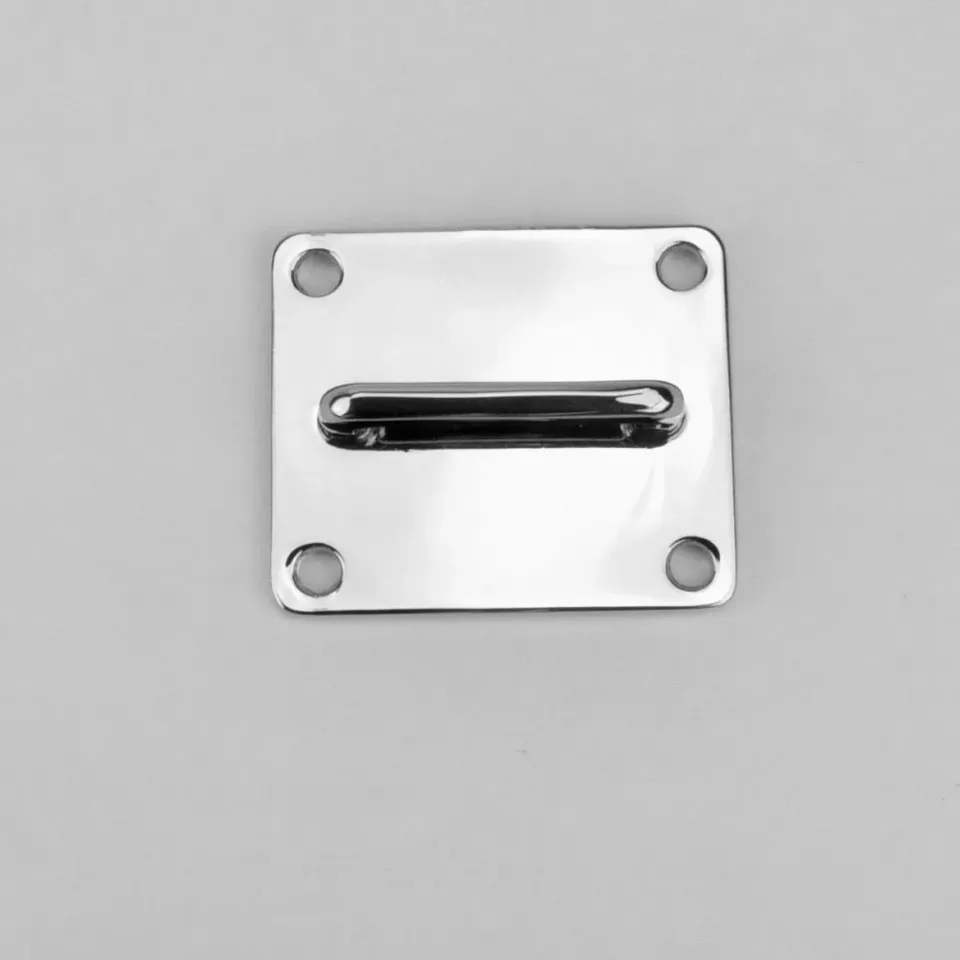 Leather House Beugel met Achterplaat 22 mm Silver
