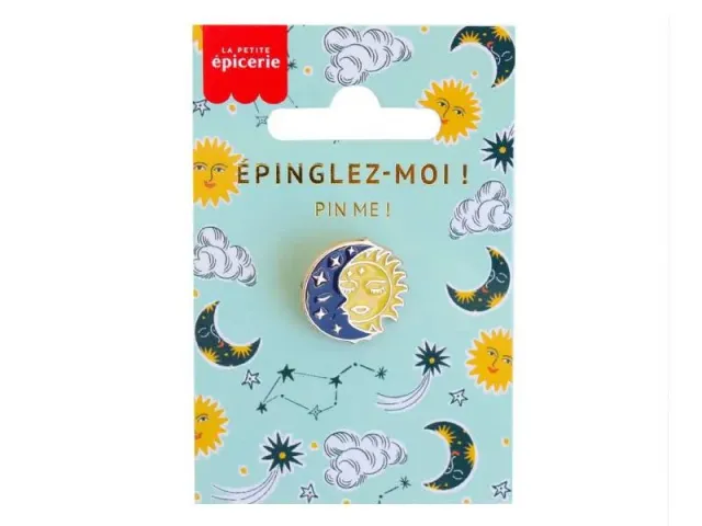La Petite Epicerie Cosmique pin maan zon emaille