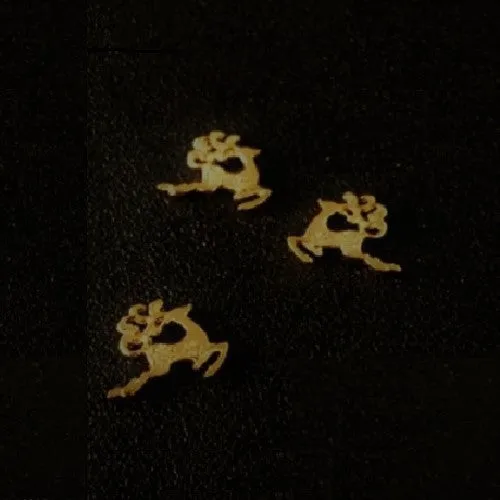 Bijounique Deco charms Kerst zakje 3 stuks 2 x 1 cm