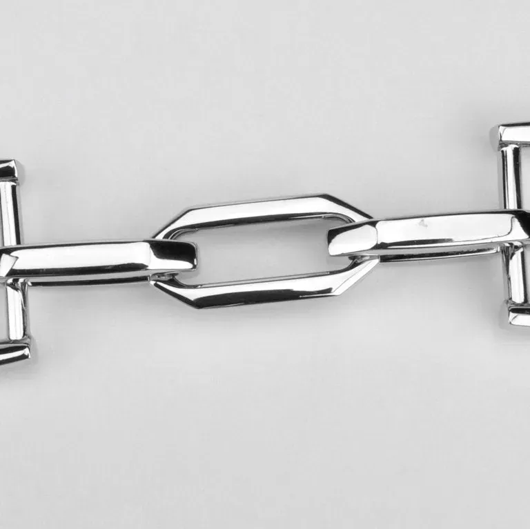 Leather House Handvatbevestiger ketting 18 mm zilver