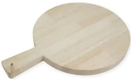 Astrid Brouwers Ronde snijplank rubberhout 25 cm met handvat