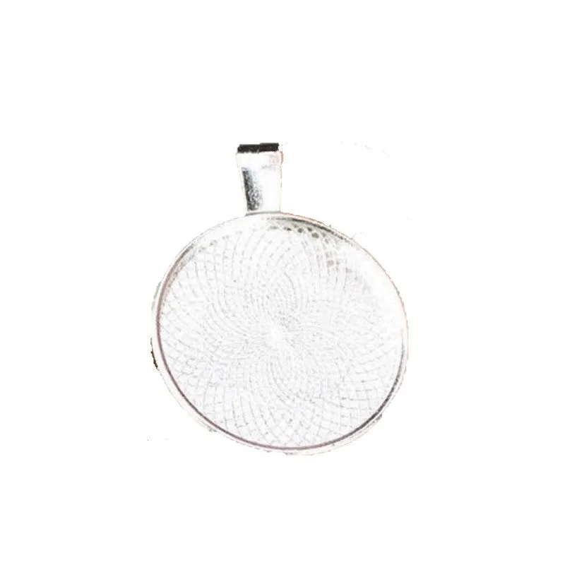 Bijounique Hanger rond met oog zilver 25 mm per stuk