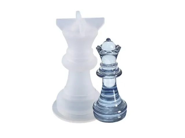 La Petite Epicerie Koningin siliconenmal wit 5,8 cm hars