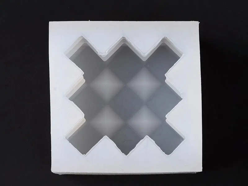La Petite Epicerie Kubus siliconen mal facet 7,2 cm