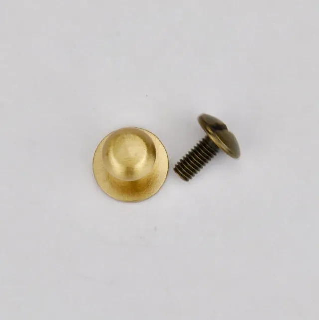 Leather House collar button koper 7mm leerknop