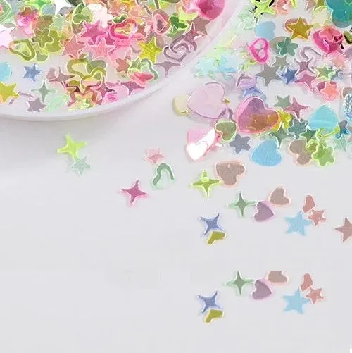 Bijounique Pailletten-mix pastel 10 gram 3-6 mm