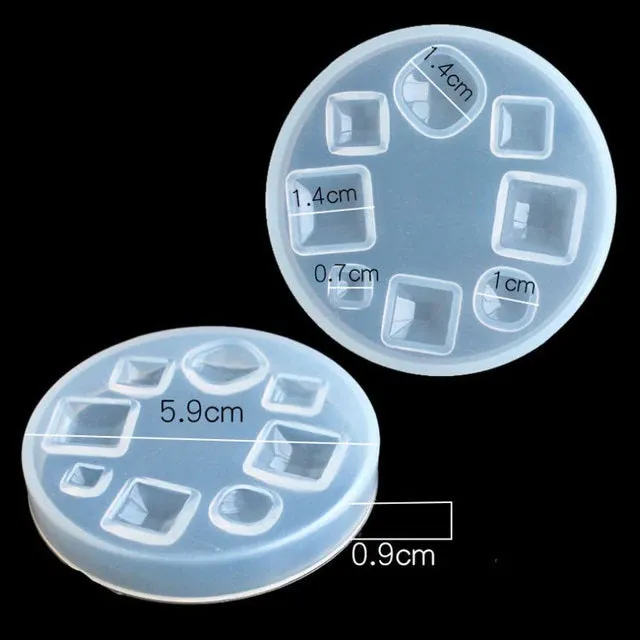 Bijounique 65 Cabochons siliconenmal rond ovaal