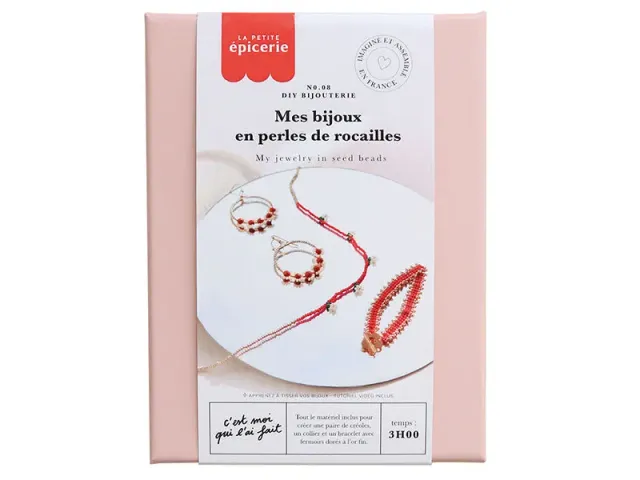La Petite Epicerie MKMI rocailles DIY kit kralen rood parure