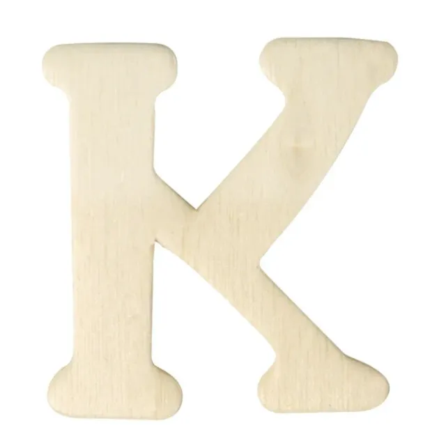 LTC-Leiden OP=OP houten letter K 4 cm 2 mm