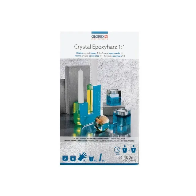 Epoxy Giethars 400 ml giethars helder transparant 2x200 ml