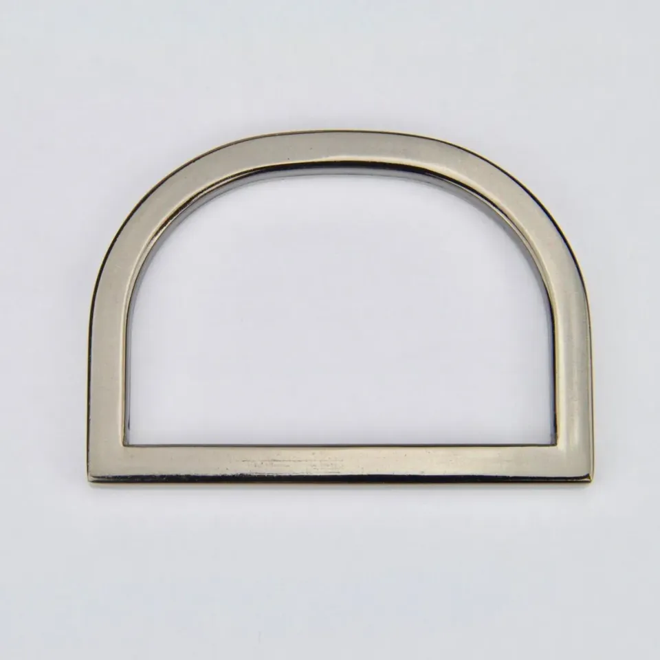 Leather House D-Ring 40mm zwart metaal per stuk