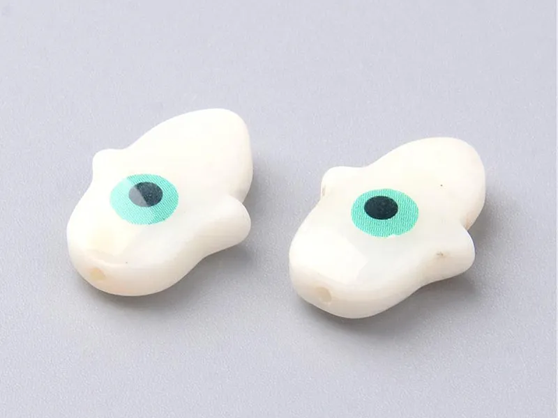La Petite Epicerie Khamsa kraal parelmoer 15x12mm