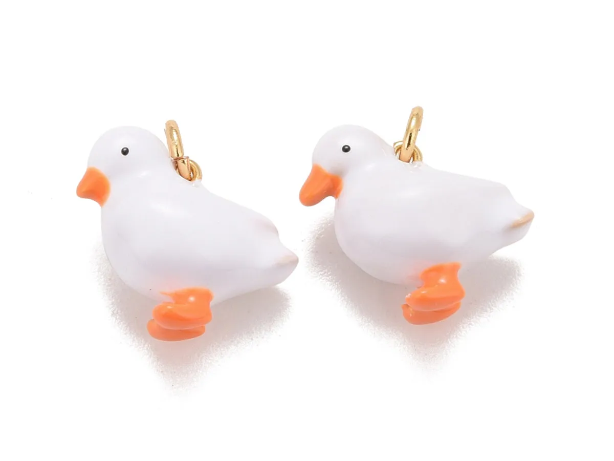 La Petite Epicerie bedel eendje emaille goud per stuk