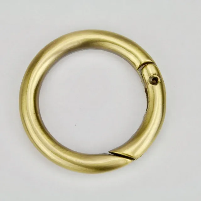 Leather House Ring met Veer Koper 30 mm sluitring