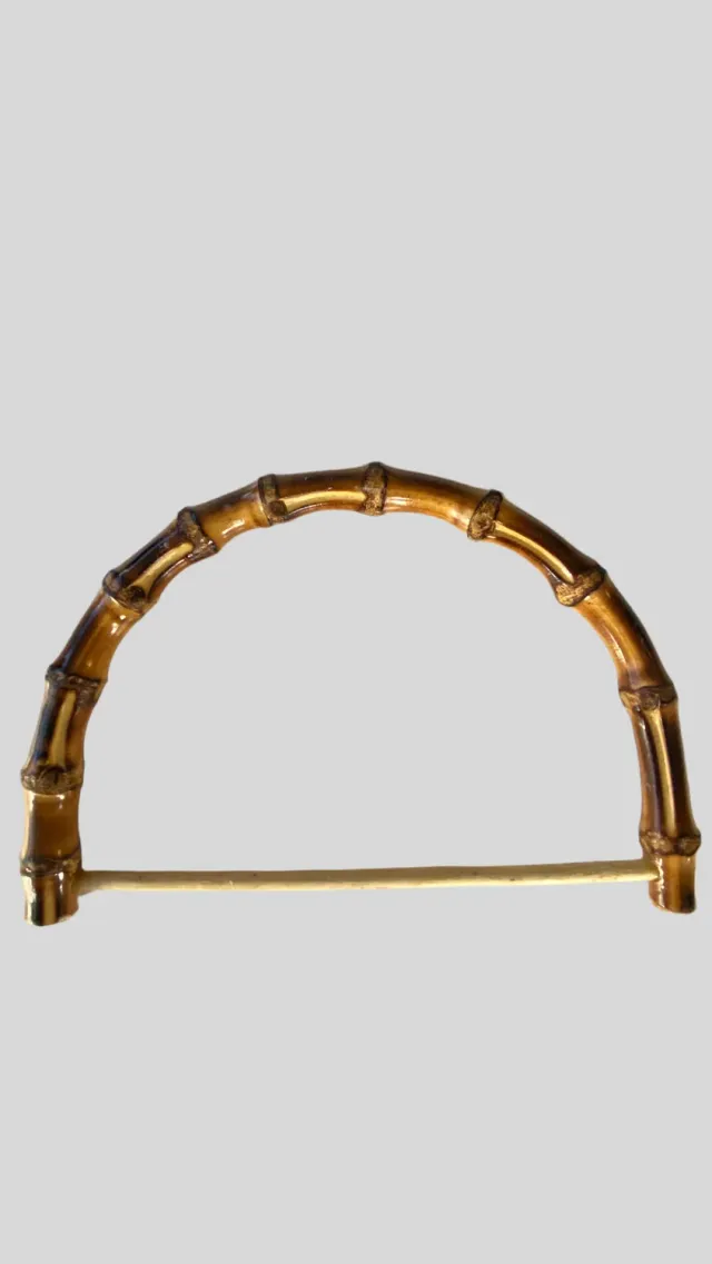 Leather House handvat bamboe naturel met houten stick
