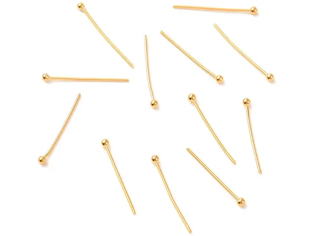La Petite Epicerie Nietstiften Kogelkop Goud 21 mm 50 Stuks