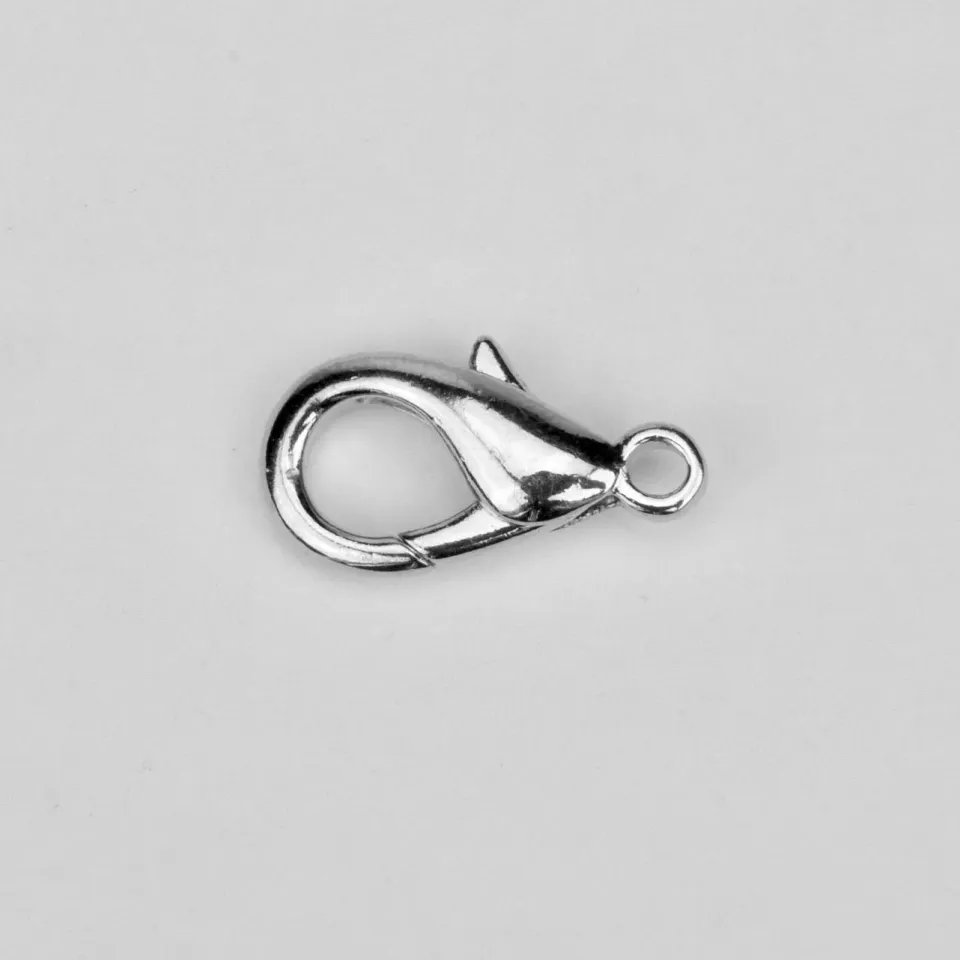 Leather House Musketonhaak Silver 2 mm karabijnhaak per stuk nikkel