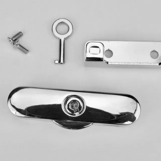 Leather House Frame Lock beugelslot nikkel vintage