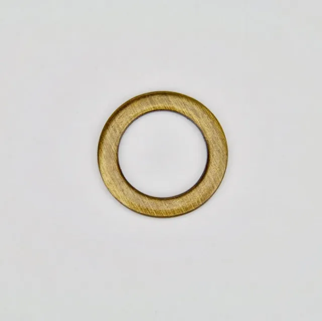 Leather House Ring Plat Brass 18 mm ring oudgoud