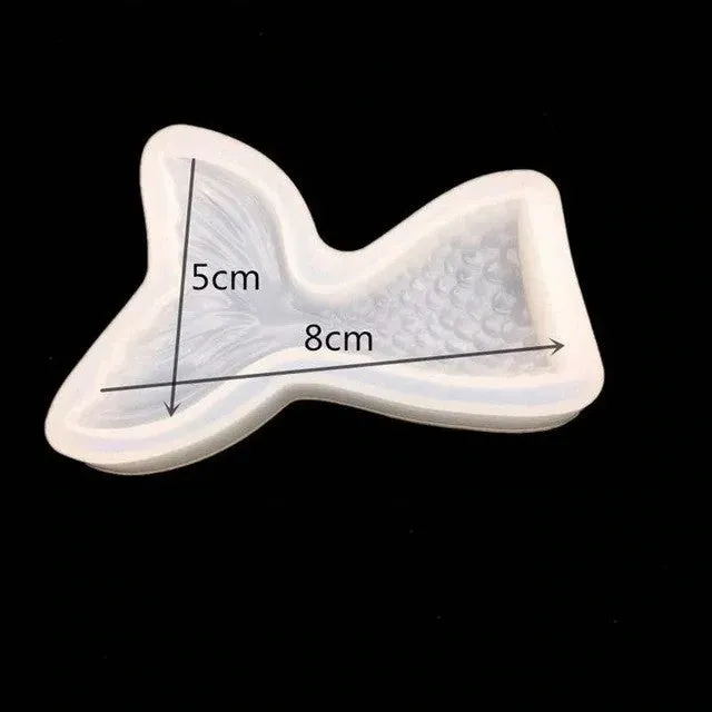 Bijounique 97 Zeemeermin staart siliconen mal 5x8 cm