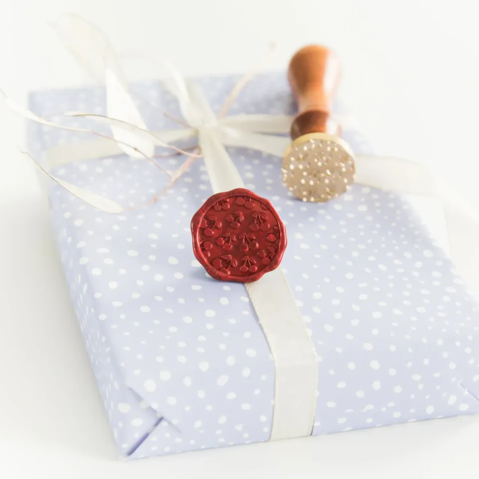 Jessy at Sea Cherry Pattern wax zegelstempel 25mm kersen