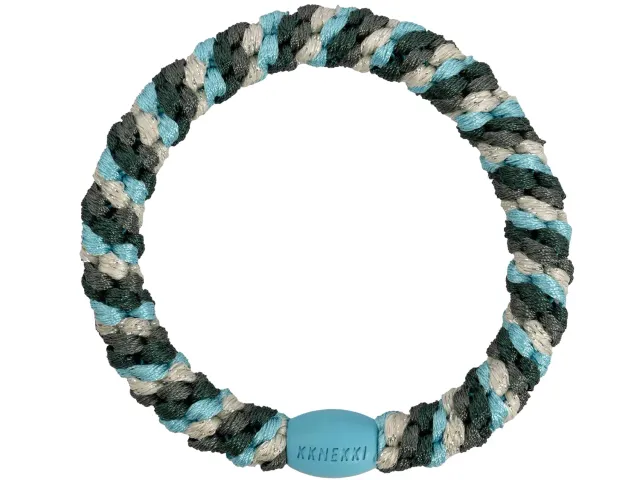 Kknekki Classic haarelastiek Mix turquoise jungle pailleté