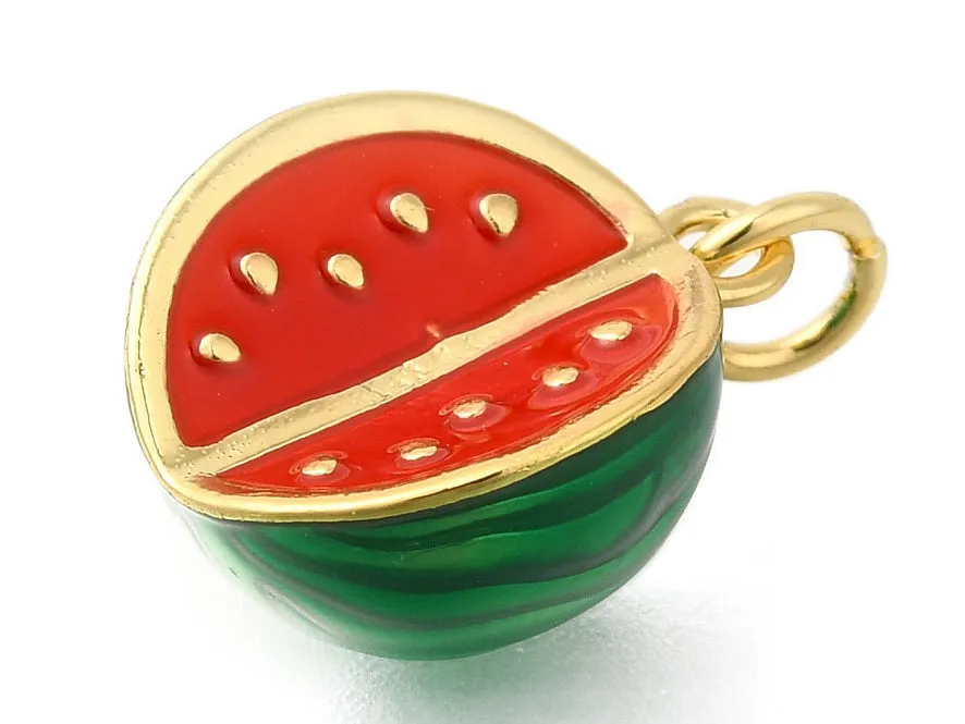 La Petite Epicerie watermeloen rode bedel goud 15 mm