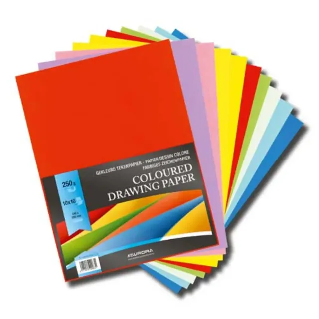 LTC-Leiden gekleurd karton A3 250gr assorti 100 vel