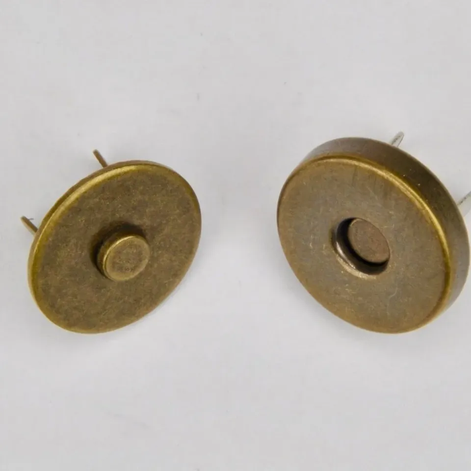 Leather House magneetsluiting 14 mm ultra dun brass