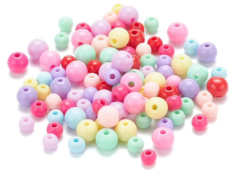 La Petite Epicerie acrylkralen rond opaak 9 kleuren 1000 stuks