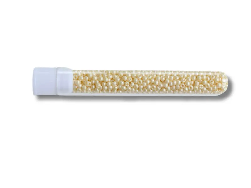 La Petite Epicerie rocailles kralen beige 2mm tube 10g glas