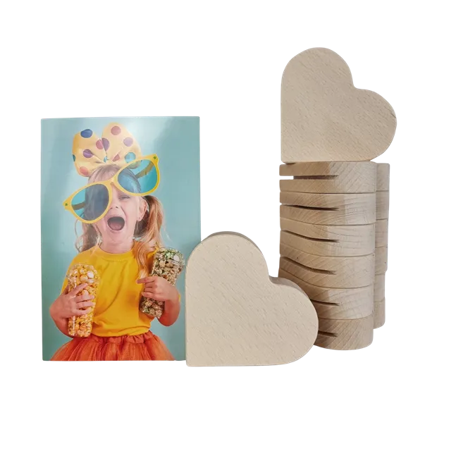 Astrid Brouwers fotohouder hart beukenhout 8 cm