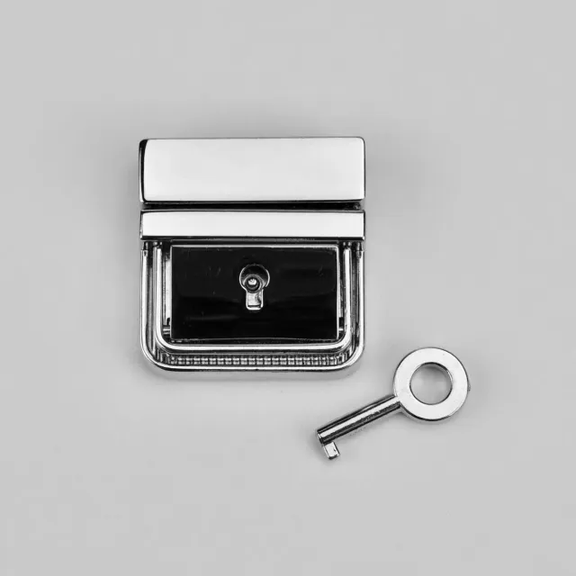 Leather House Tic Tuc sluiting 35x35mm zilver per stuk