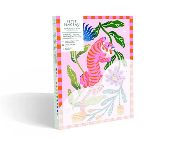 La Petite Epicerie Petit Pinceau Tigre Fleuri schilderen op nummer