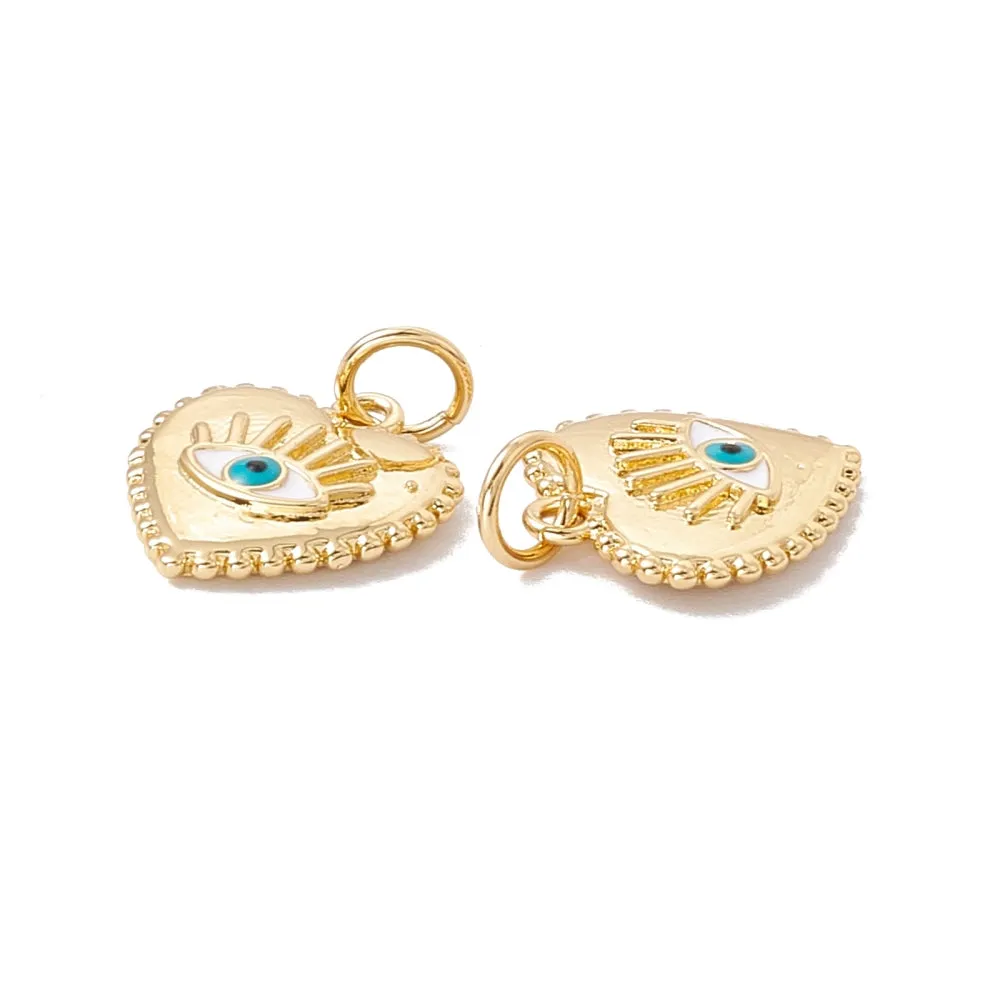 La Petite Epicerie bedel hart goud turquoise oog 18K