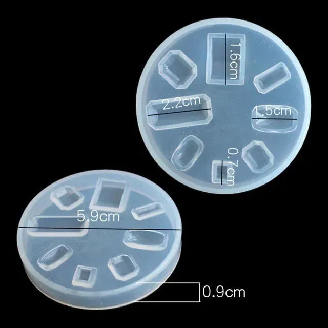 Bijounique 65 Cabochons siliconenmal rond ovaal