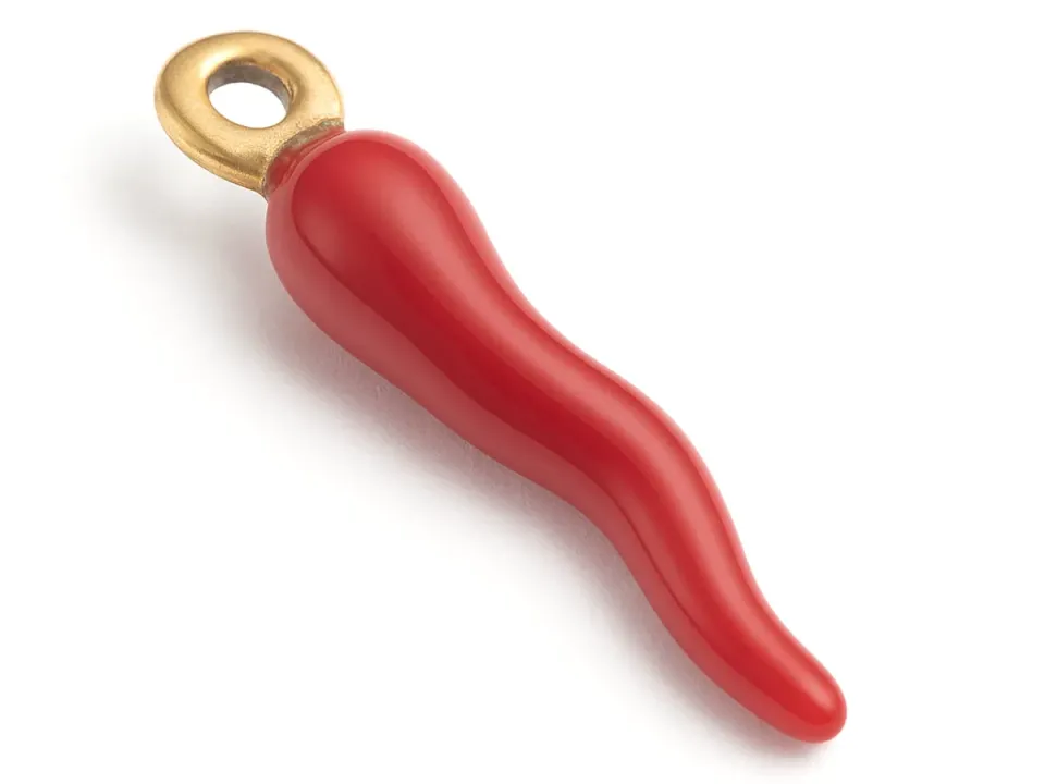 La Petite Epicerie Corne Italienne hoorn bedel rood verguld