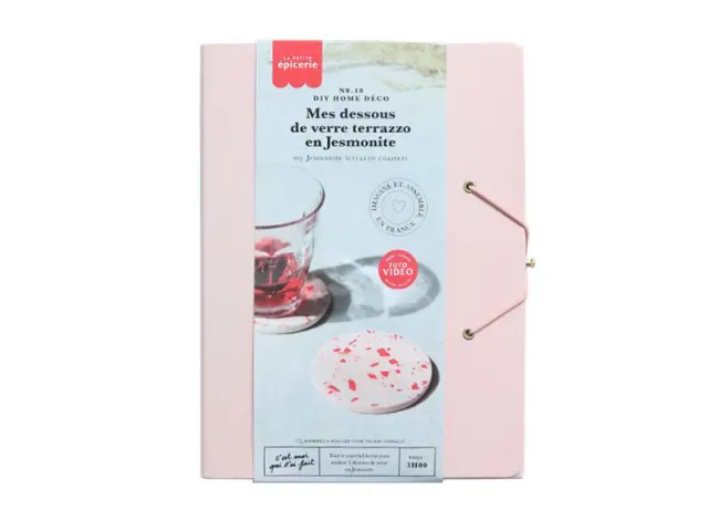 La Petite Epicerie DIY kit onderzetters terrazzo roze