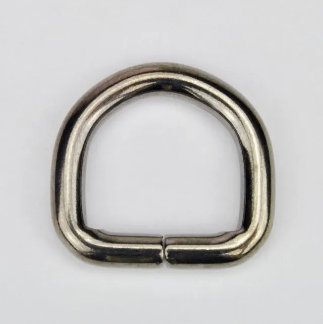 Leather House D-Ring Zwart 25mm Metaal 6mm