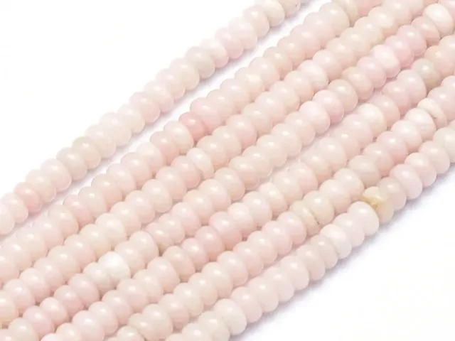 La Petite Epicerie rondellen kralen roze opaal 20 stuks