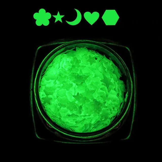 Bijounique Glow in the Dark pailletten doosje 0,5 g