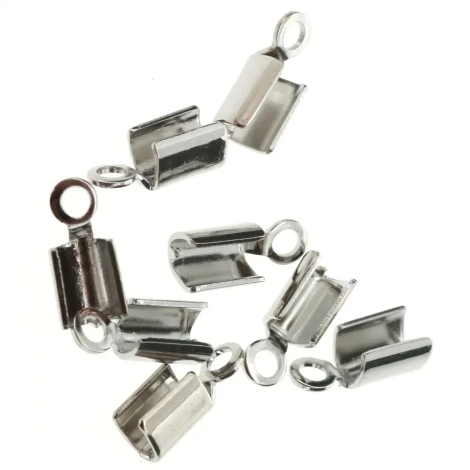 LTC-Leiden Leerkapjes 7x3 mm Zilver 8 stuks